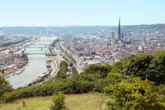 Rouen on river Seine