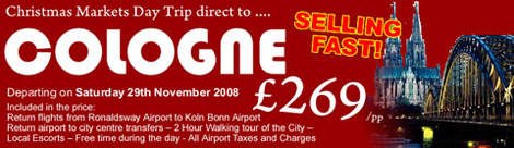 Cologne direct from isle of man