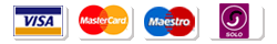 We accept all major credit and debit cards