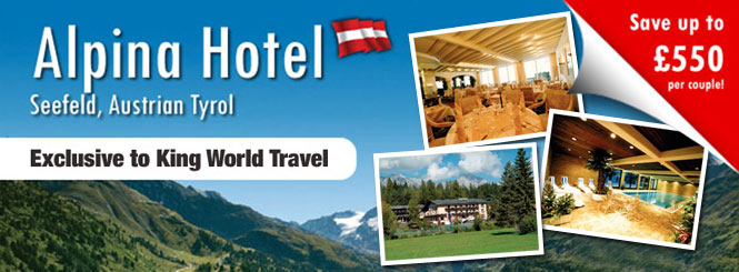 Alpina Hotel Exclusive To King World Travel. Save Up To GBP550 Per Couple