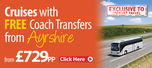 Cruises with FREE Coach Transfers from Ayrshire