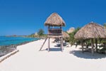 Huts on Cozumel beach