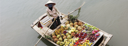Mercado flotante asiático