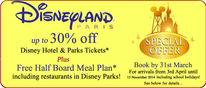 Disneyland Paris Holidays, Special Offers